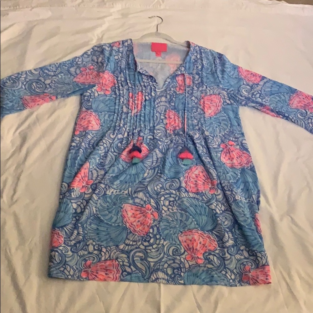 Lily Pulitzer floral pool or beach cover up